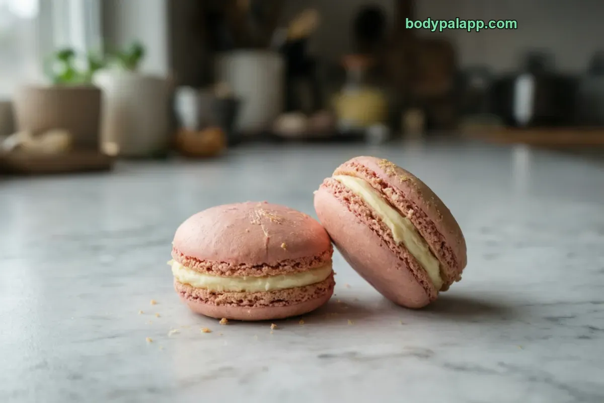 Macaron, packaged, per label