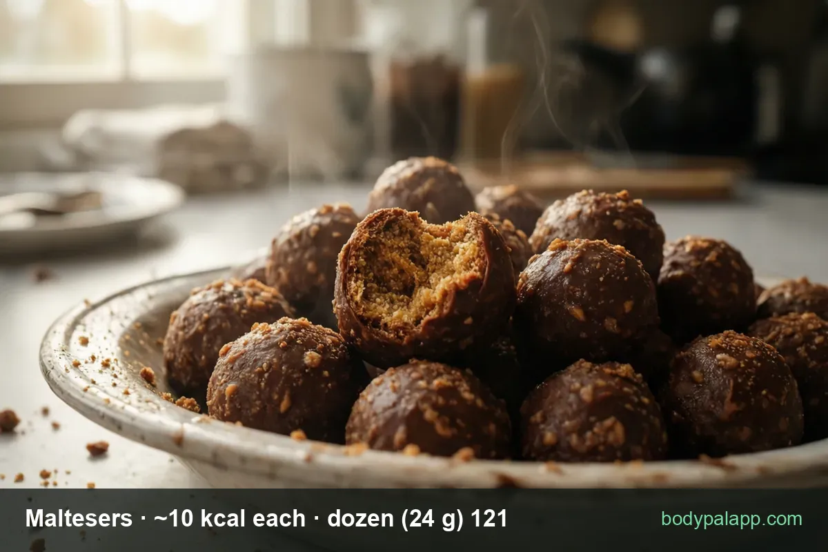 Maltesers - ~10 kcal per Malteser