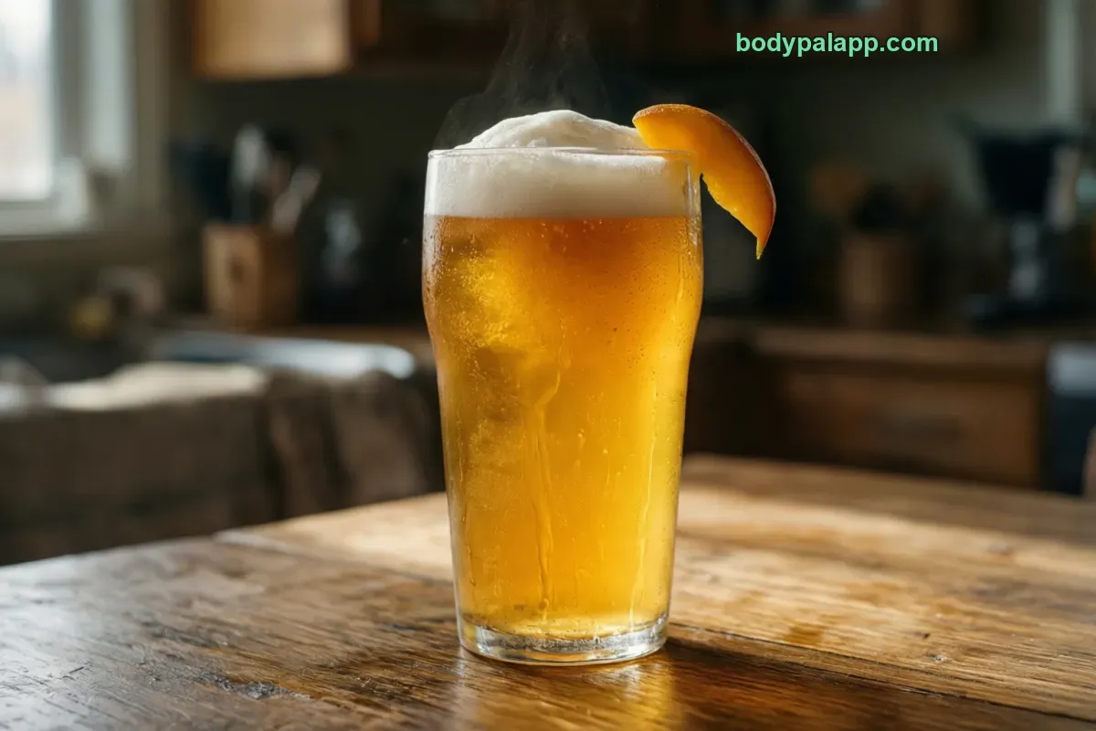 Mango cart, mango wheat beer
