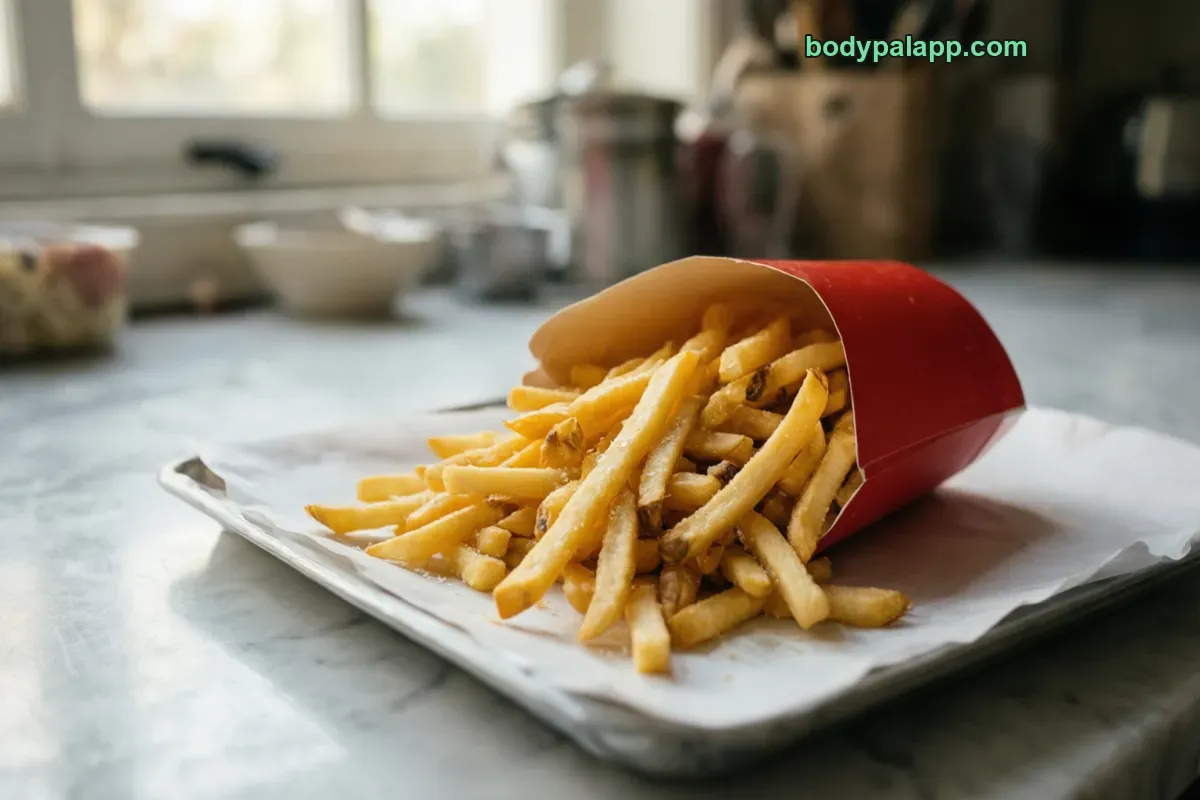 Mcdonald's small fry, fast food