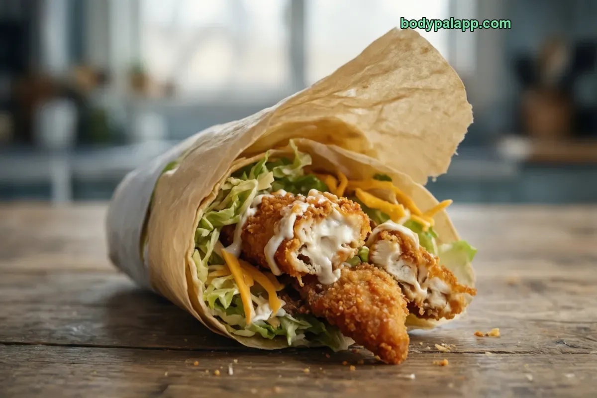 Mcdonald's snack wrap, fast food, crispy ranch