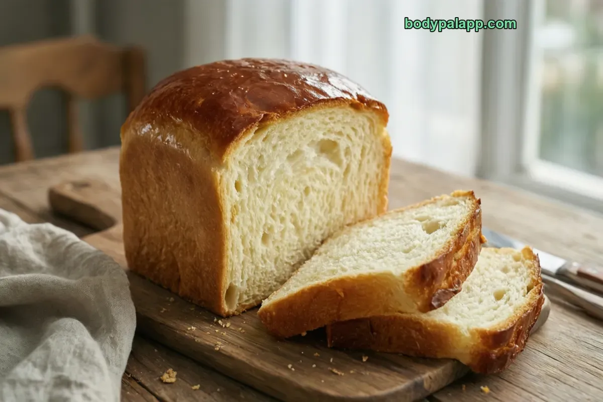 Milk bread, made with 2% milk
