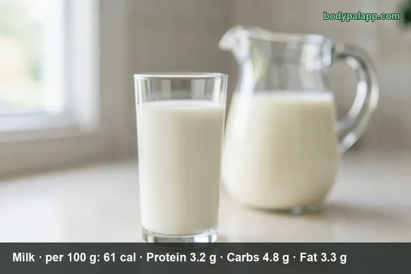 Milk calories