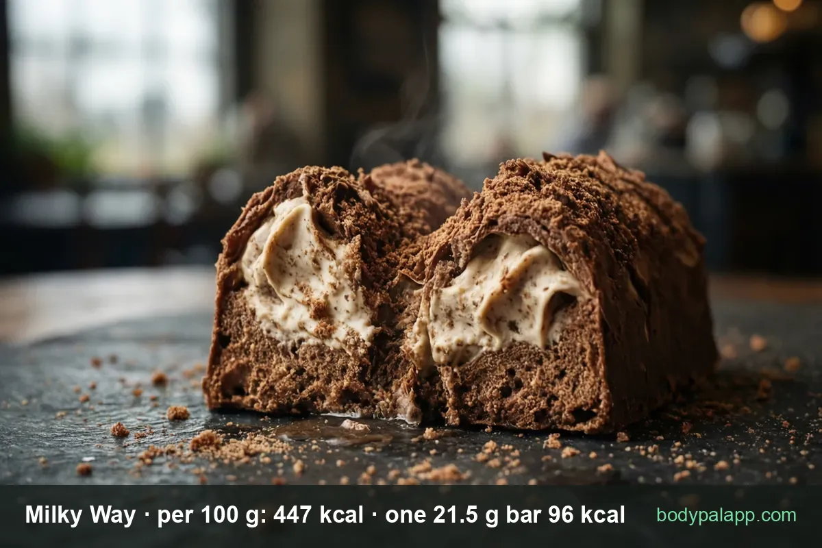 Milky Way chocolate bar - 96 calories per 21.5 g bar