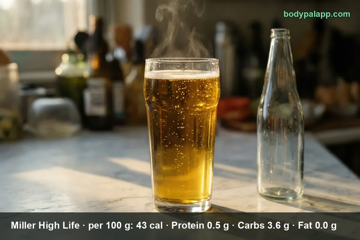 Pint glass of golden beer with foam next to an empty clear unlabeled bottle