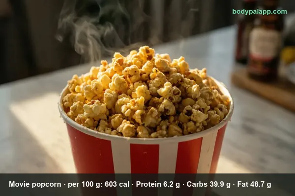 Movie Popcorn calories