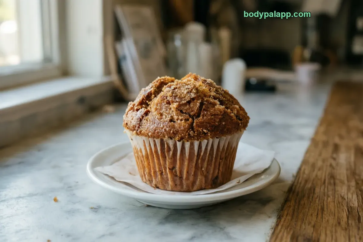 Starbucks muffin, blueberry, commercially prepared
