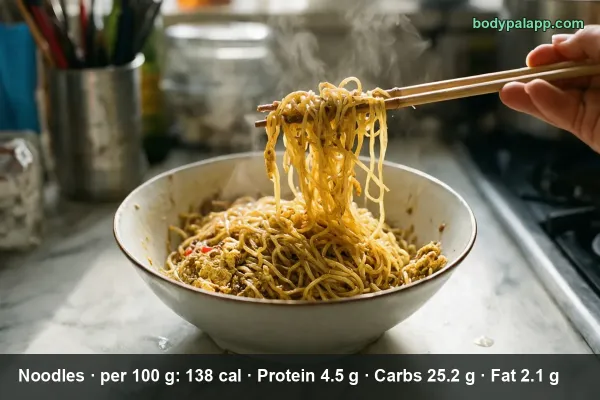 Noodles calories