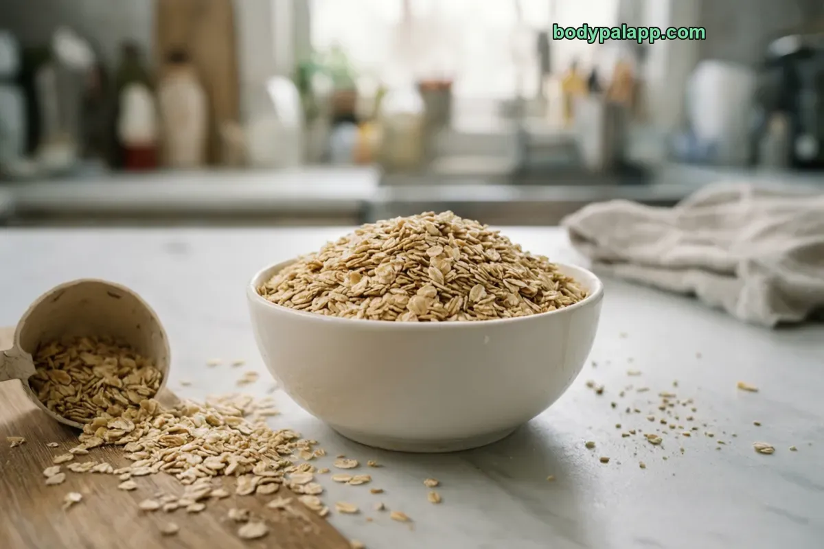 Dry oats, dry, not fortified