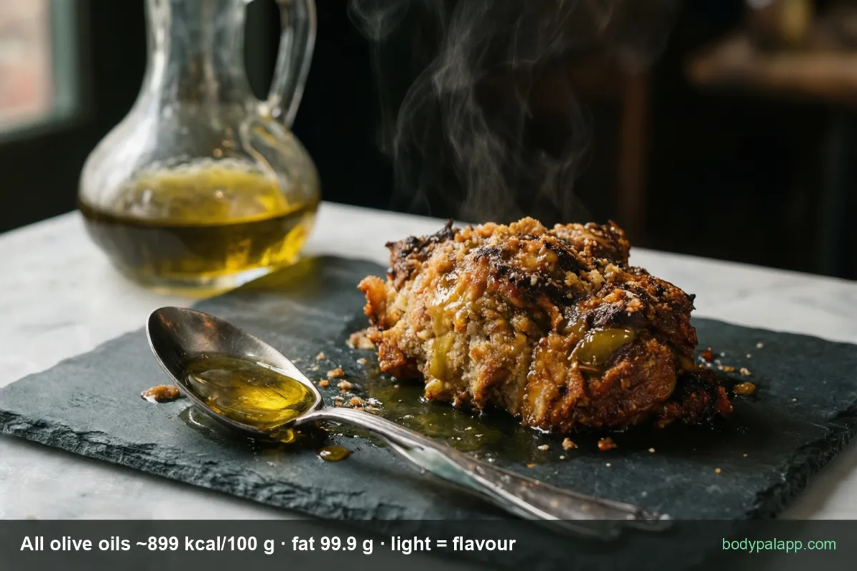 Olive oil variants calories comparison