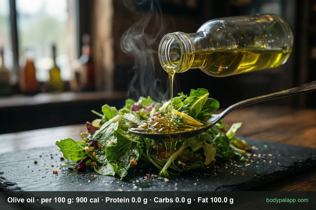Unlabeled glass bottle of olive oil