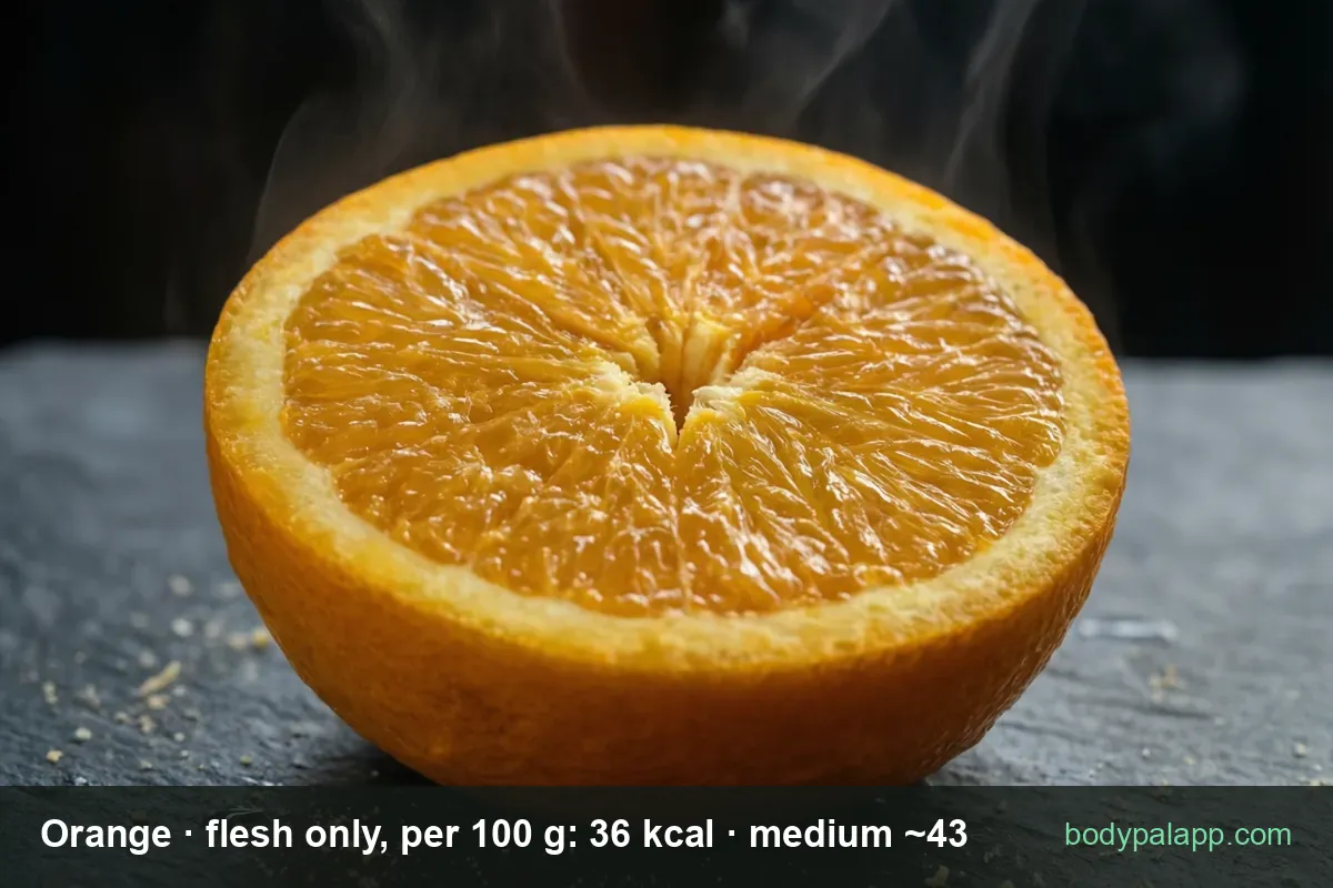 Orange - 43 kcal per medium fruit