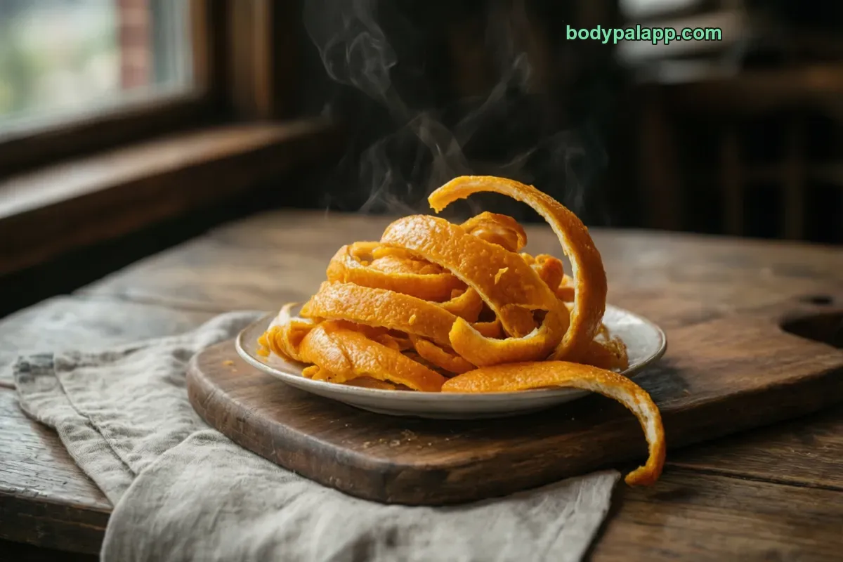 Orange peel, raw