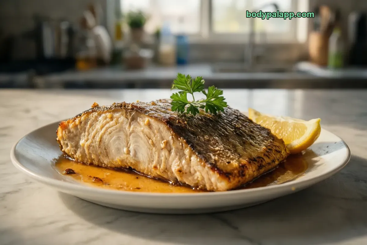 Orange roughy, cooked, dry heat