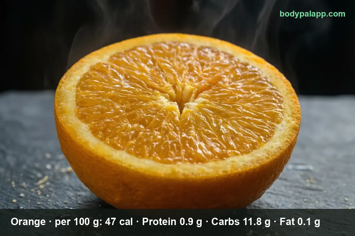 Fresh orange, hero image for the calories in an orange page