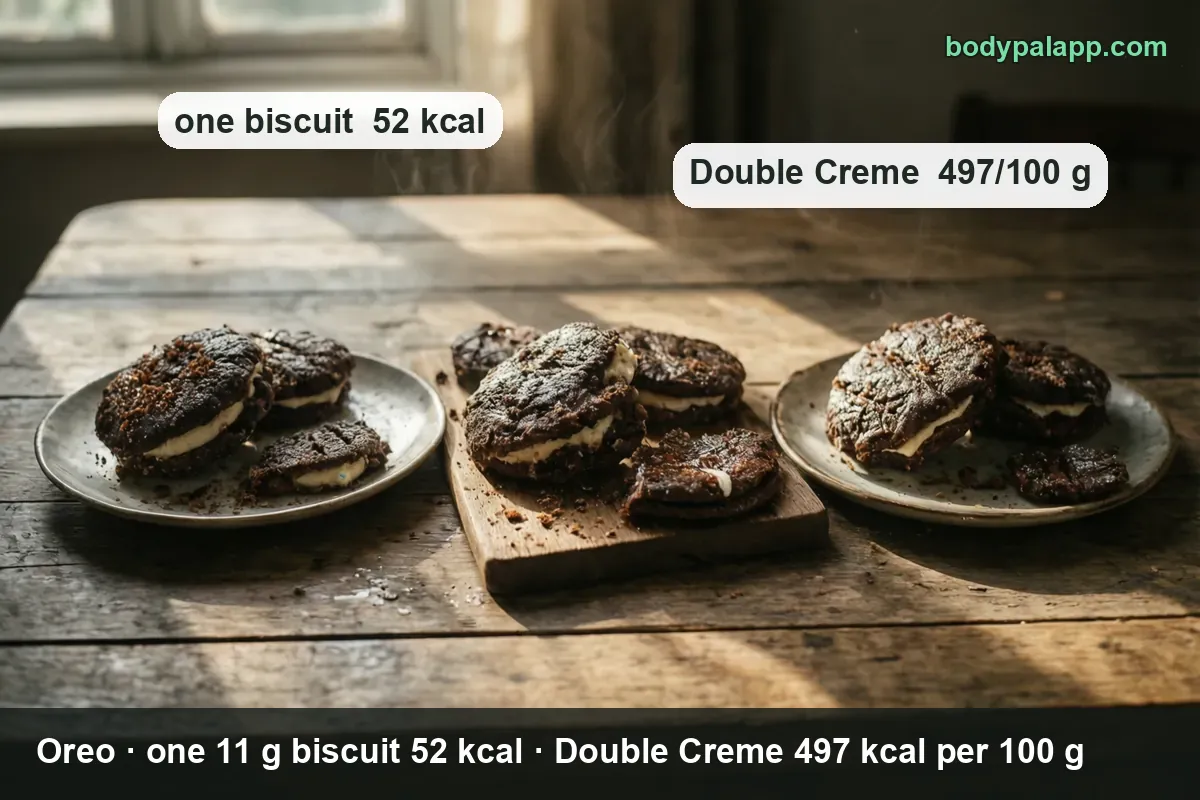 Oreo variants calories comparison