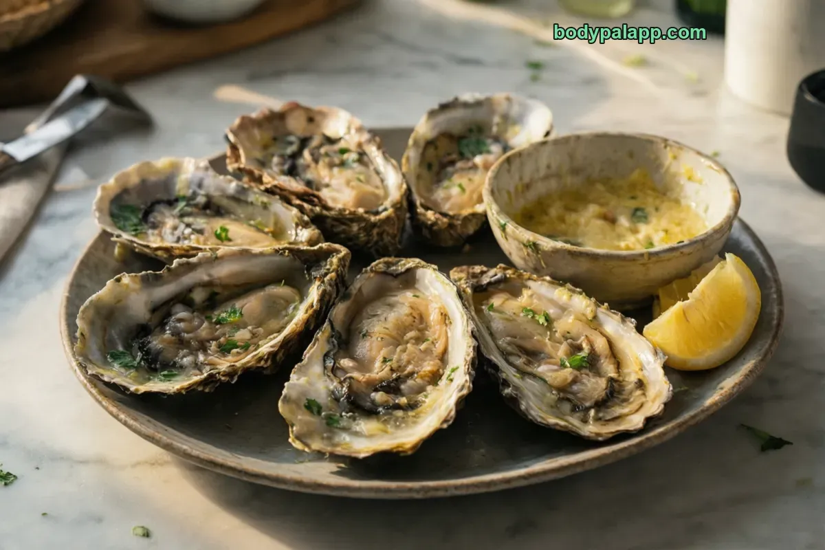 Steamed oysters, steamed
