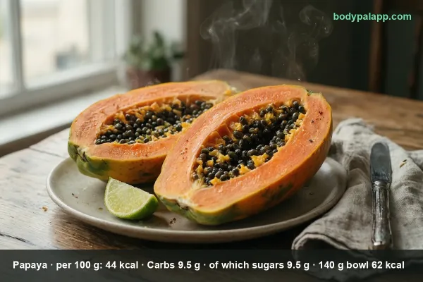 Papaya calories