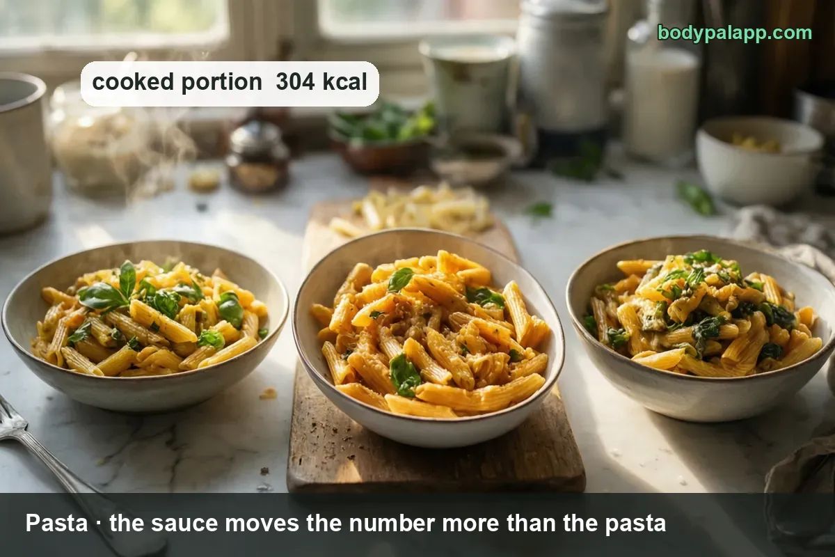 Pasta variants calories comparison
