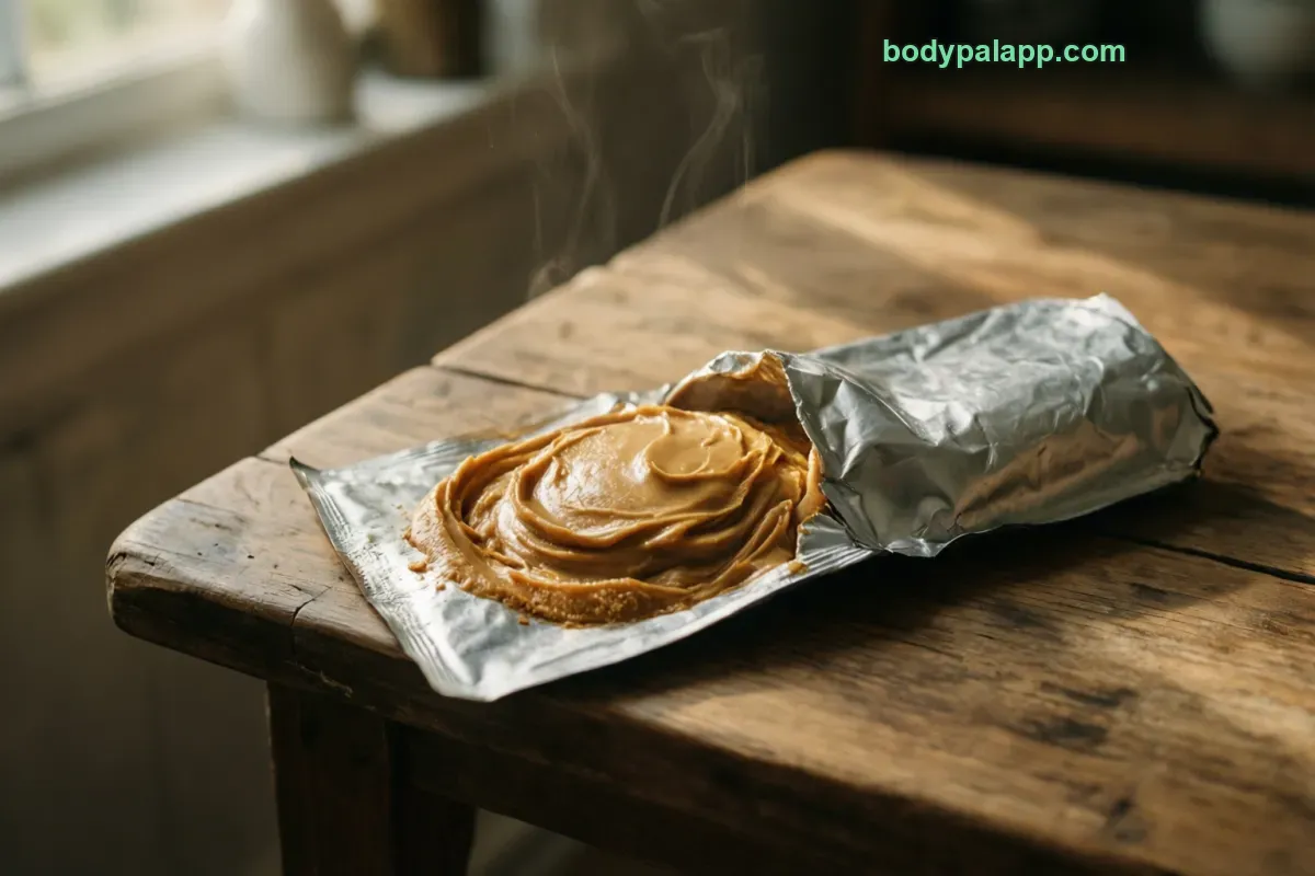 Peanut butter packet, single-serve packet
