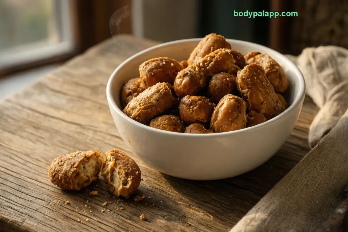 Peanut butter pretzel, hard, peanut butter filled