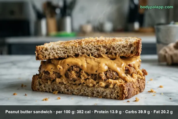 Peanut Butter Sandwich calories