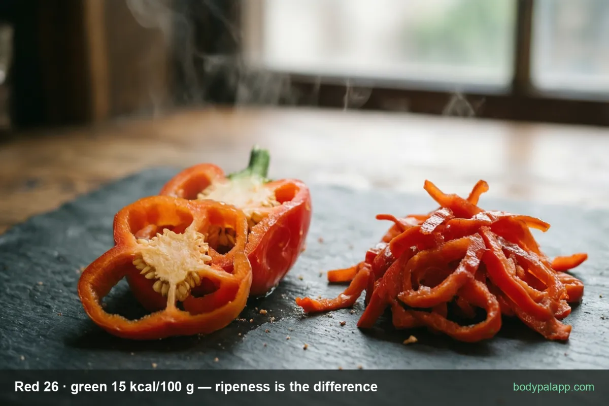 Pepper variants calories comparison