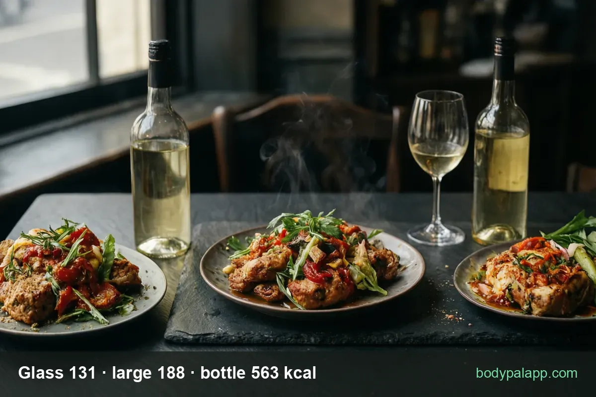 Pinot Grigio variants calories comparison