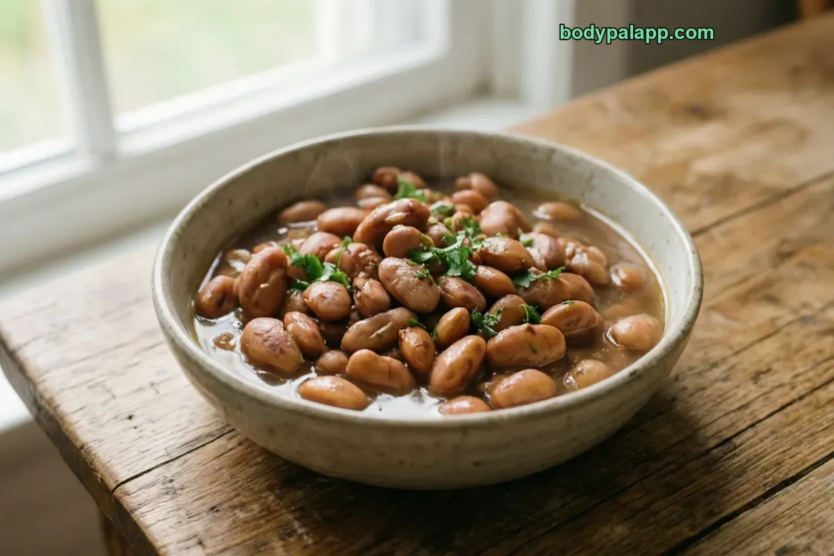 Pinto beans, cooked, unsalted