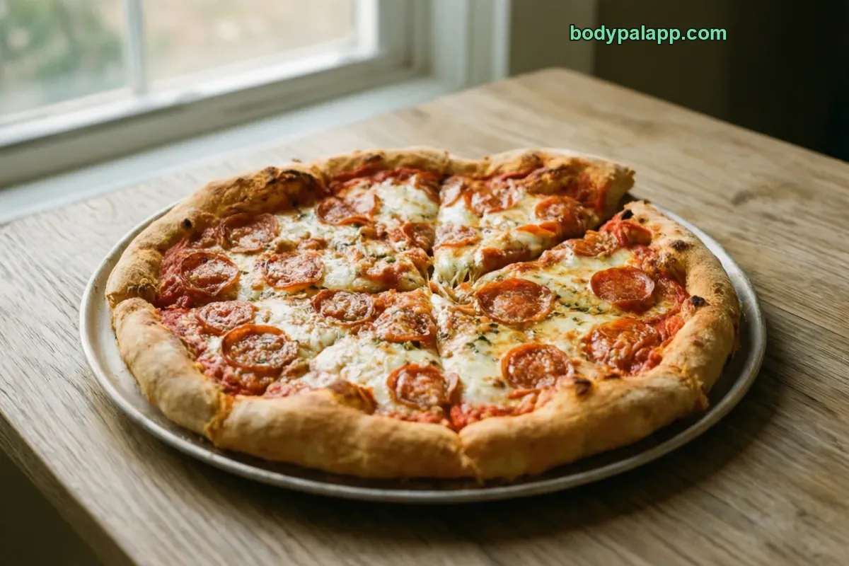 Pizza hut medium pizza, fast food