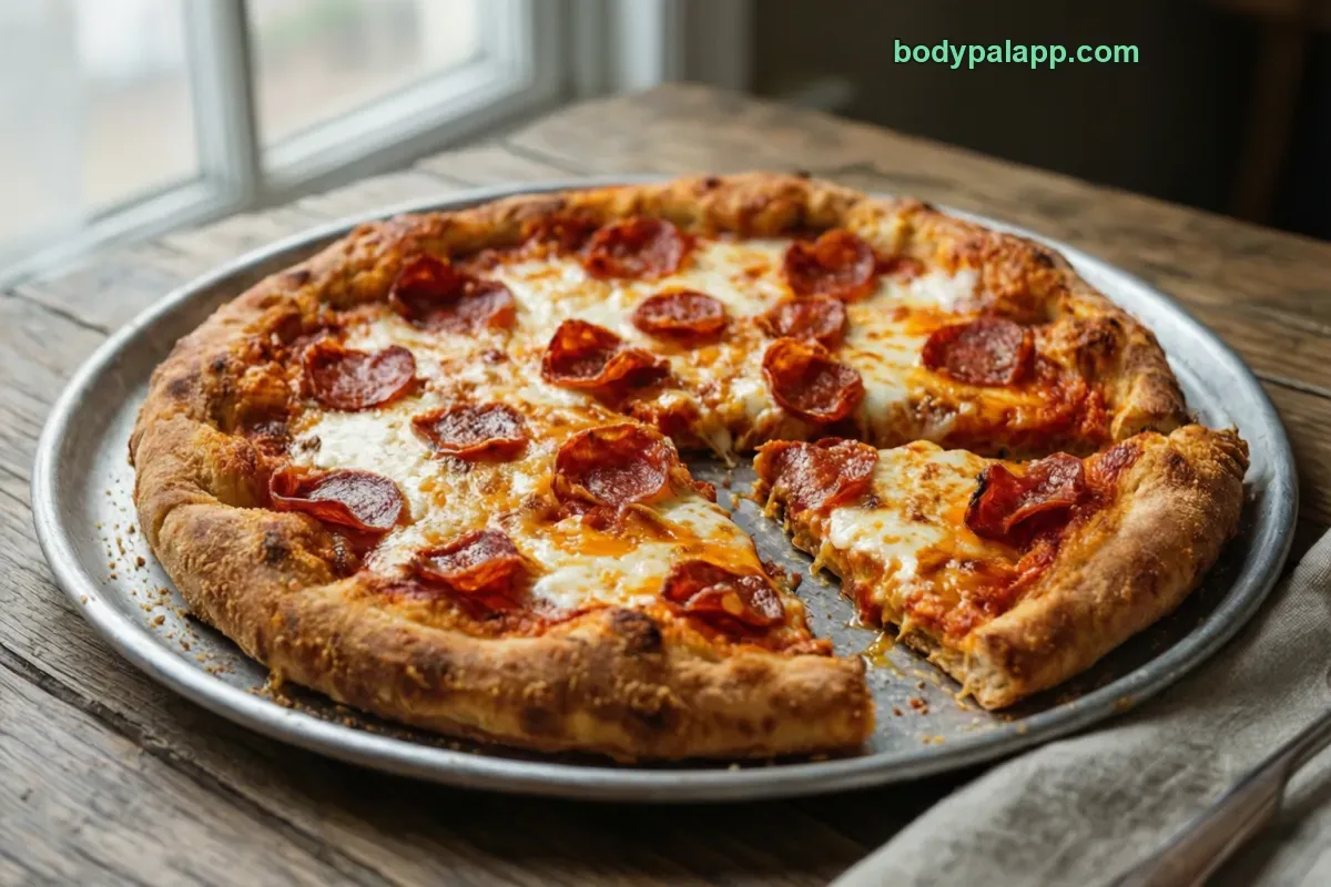 Pizza hut pepperoni pizza, 14-inch pan crust