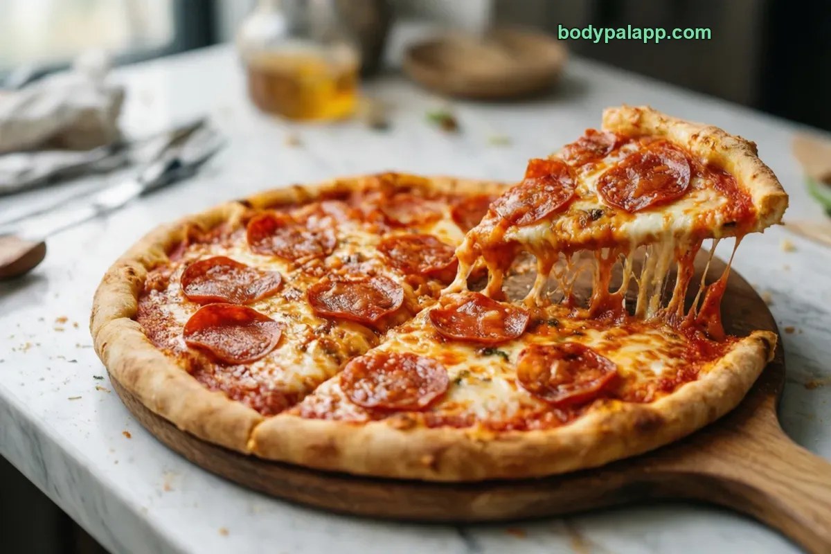 Pizza patron pepperoni pizza, fast food, pepperoni