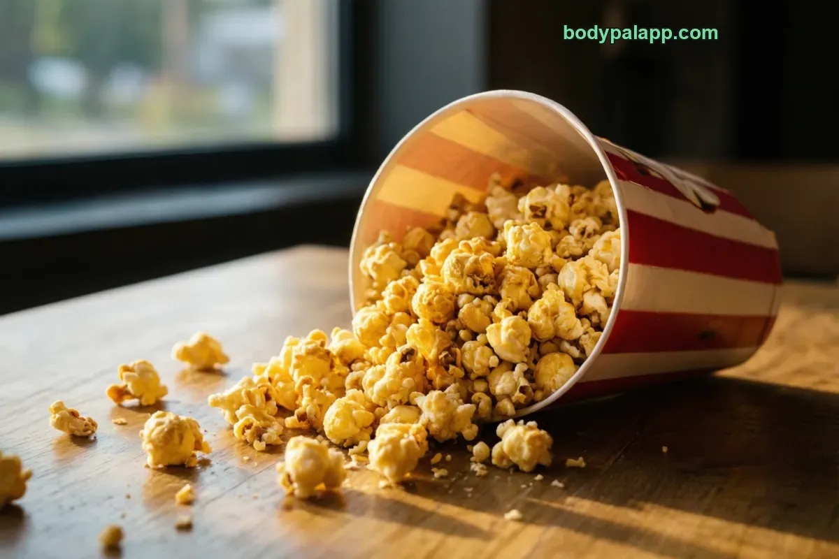 Movie theater popcorn, movie theater, no butter
