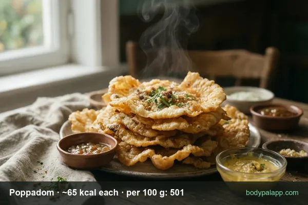 Poppadom calories