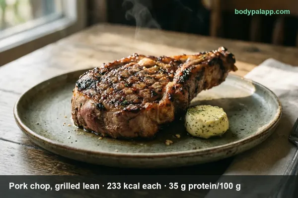 Pork chop calories