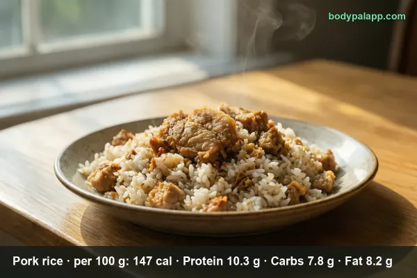 Pork And Rice calories