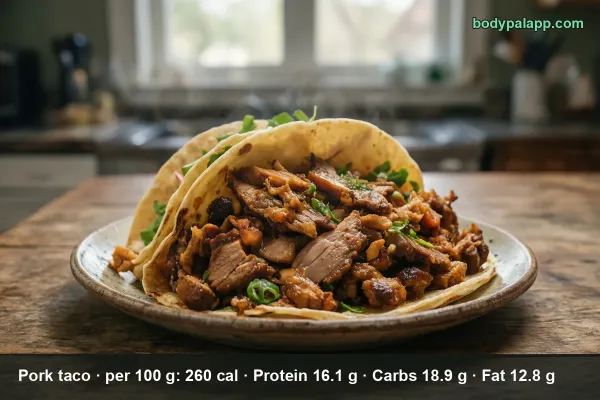 Pork Taco calories