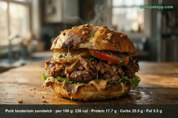 Pork Tenderloin Sandwich calories