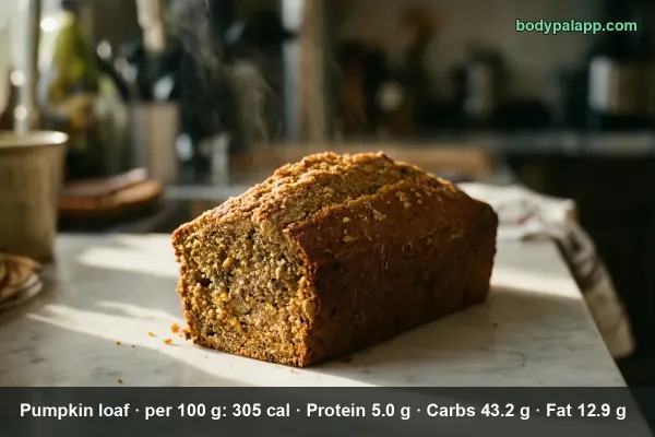Pumpkin Loaf calories