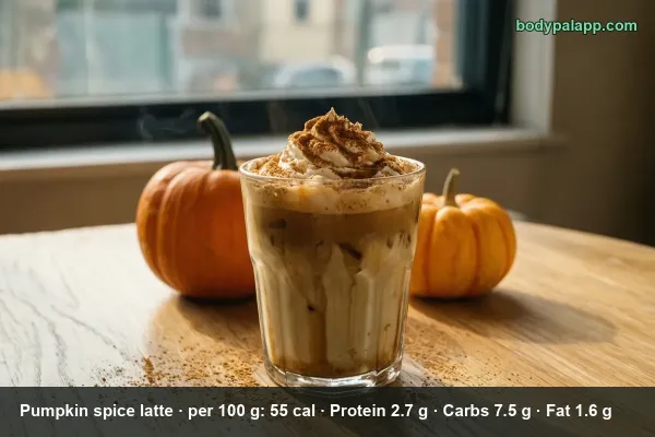 Pumpkin Spice Latte calories