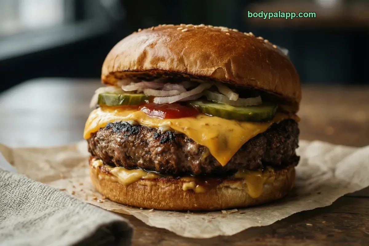 Quarter pounder with cheese, fast food