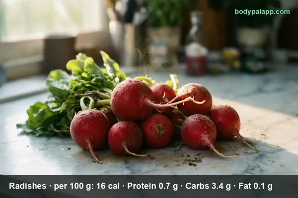 Radishes calories
