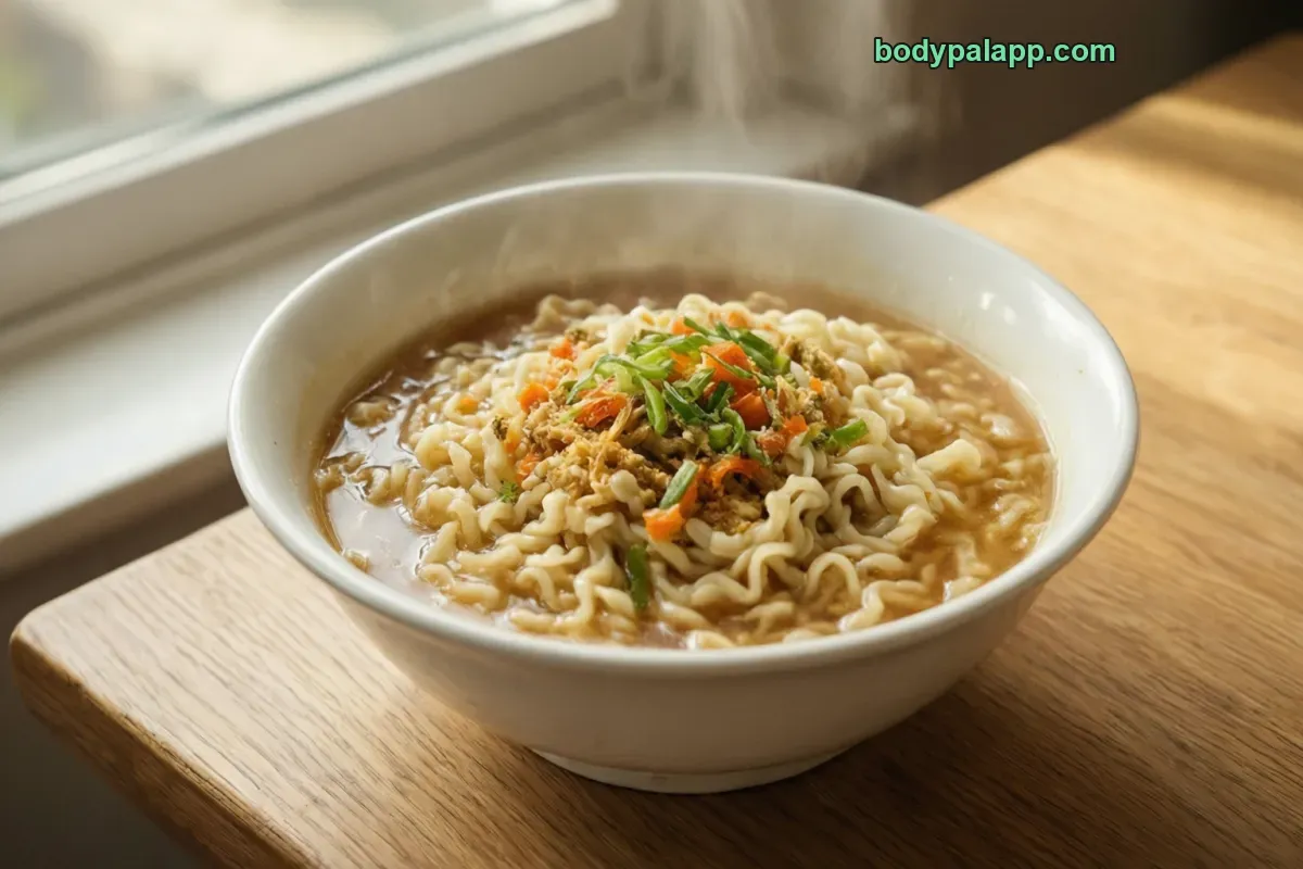 Maruchan ramen, packaged, per label
