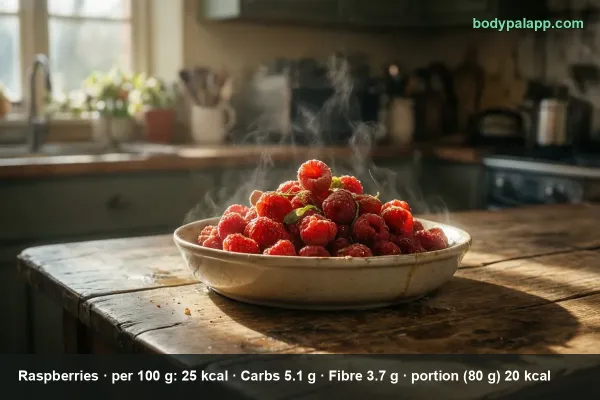 Raspberries calories