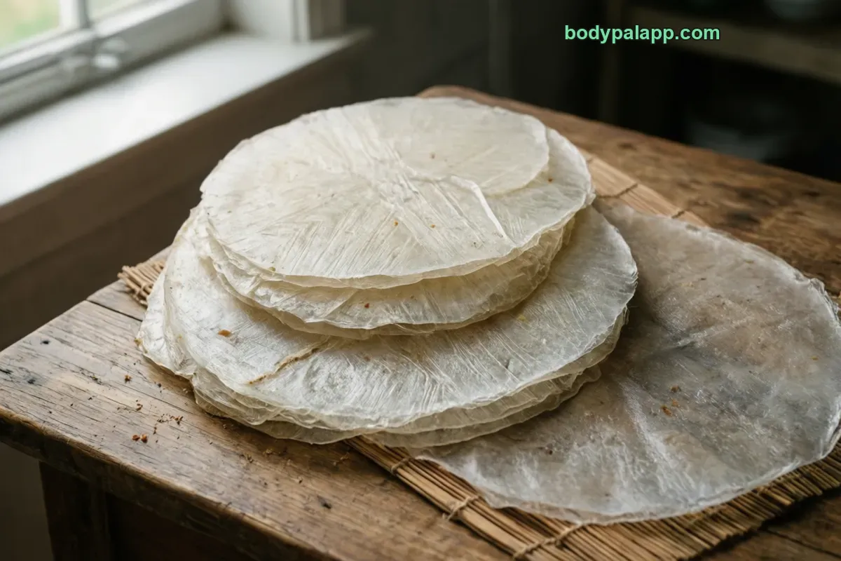 Rice paper, dry