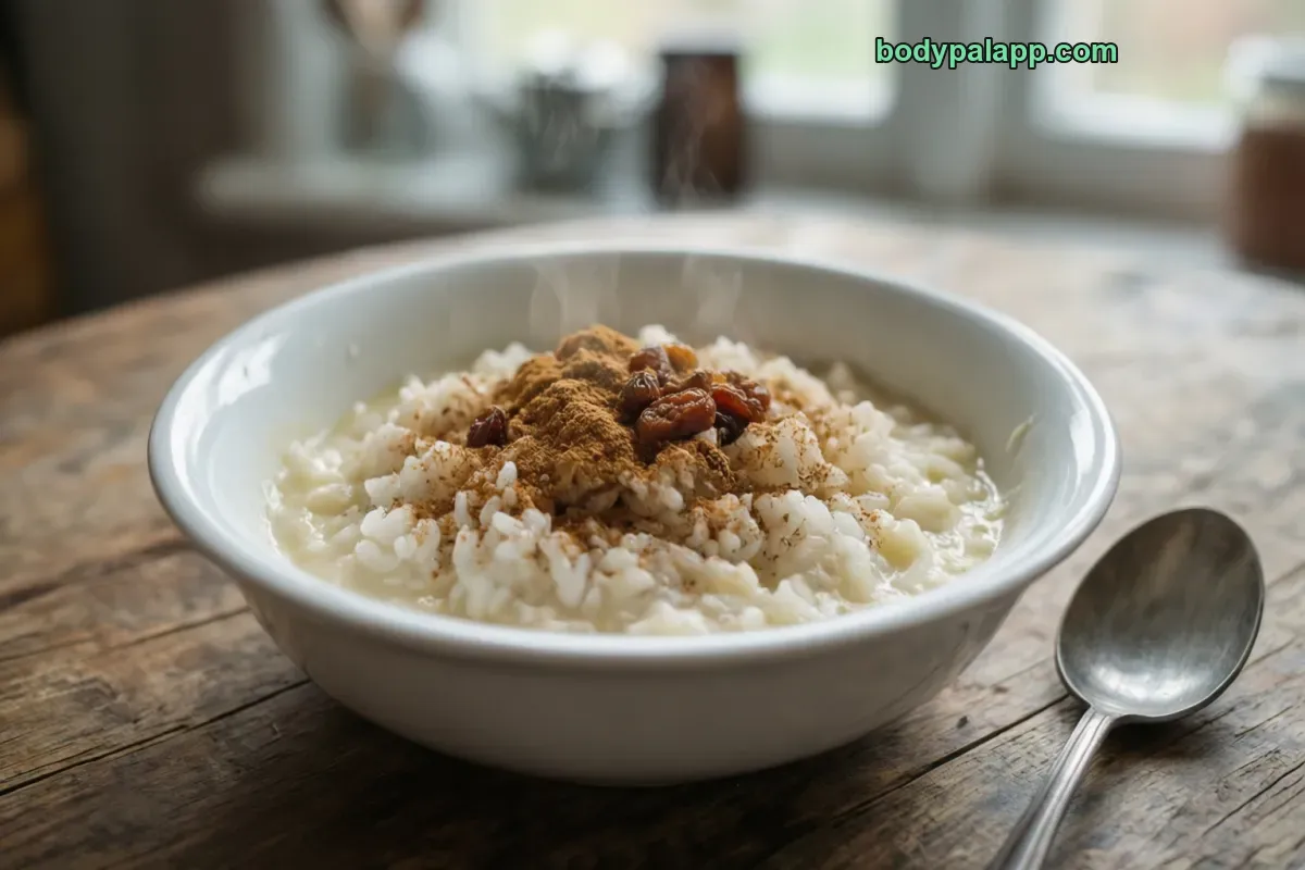 Rice pudding, ready-to-eat