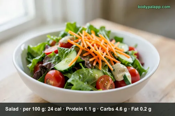 Salad calories