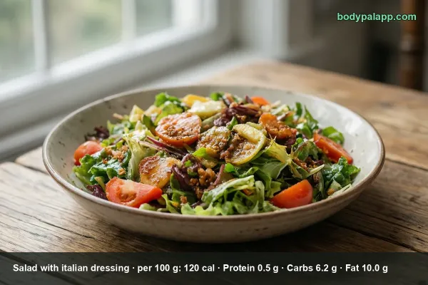 Salad With Italian Dressing calories