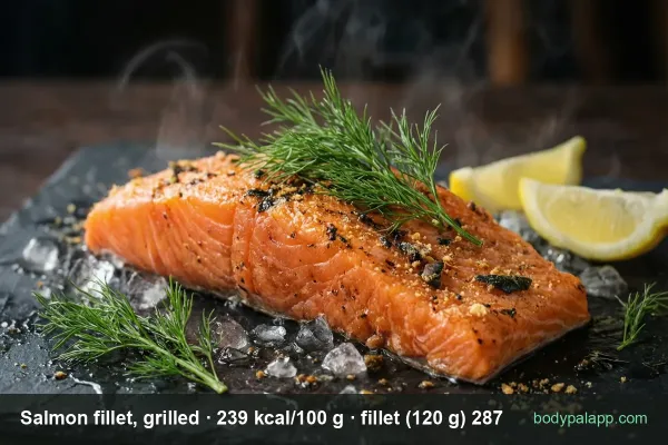 Salmon calories