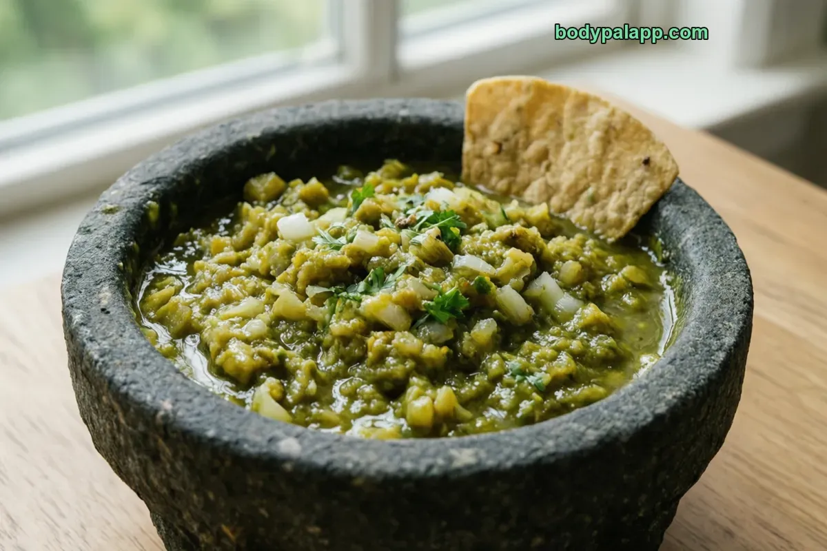 Salsa verde, ready-to-serve